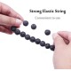 10Pcs Lava Bead Bracelets For Men Women Natural Stone Essential Oil Diffuser Yoga Bracelet Elastic Adjustable Braided Rope